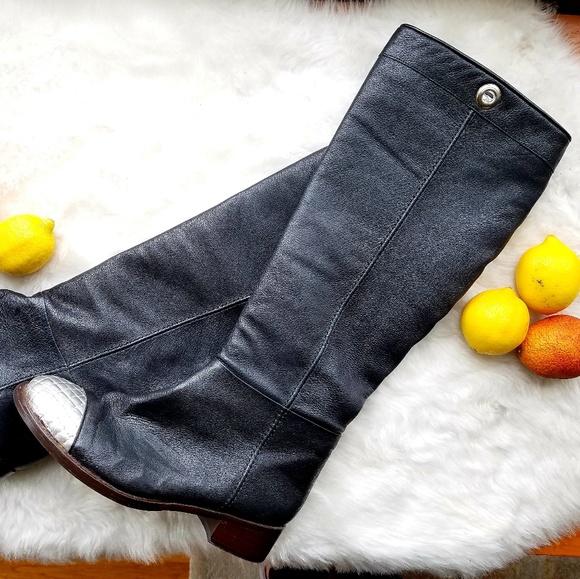 Anthropologie Shoes - Anthropologie Maloles Silver Toed Boots, Sz 39.5